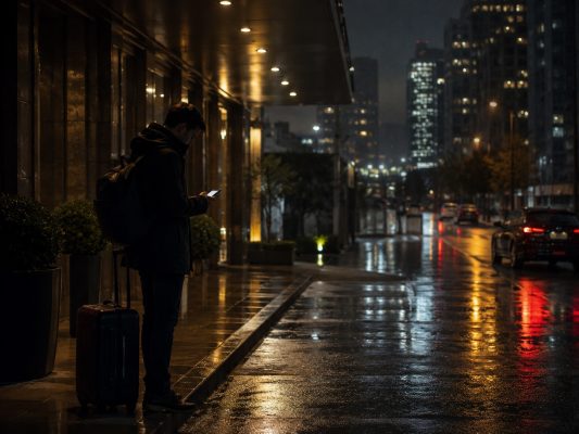 鮑你發安全提醒，說明晚上臨時查看地區資訊時如何快速判斷與保守安排