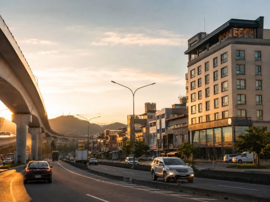 全台交流道周邊怎麼看？開車族住宿與外圍生活圈，整理白天景點、住宿位置與夜間生活圈判斷。