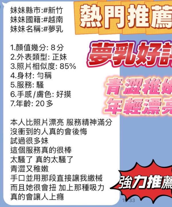 Alternative view of 新竹定點茶 夢乳 援交